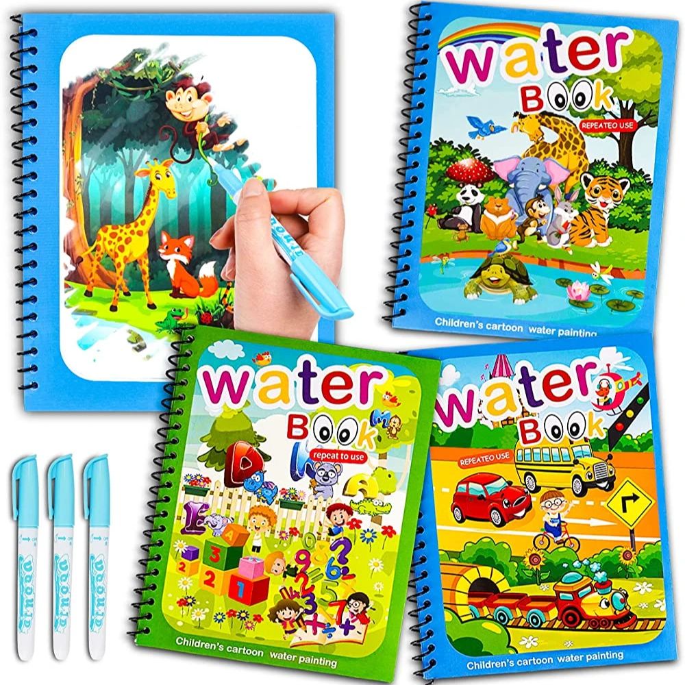 Magical Book Water Drawing Mon - Reusable Water Magic Coloring Book 评论和价格