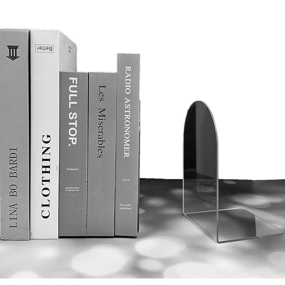 Acrylic Book Ends for Book She - Clear Acrylic Book Stand Holder 评论和价格