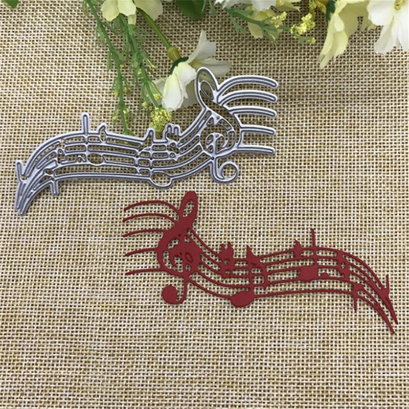 1/2Pcs Music Note Metal Cuttin - Blank Sheet Music Notebook 评论和价格