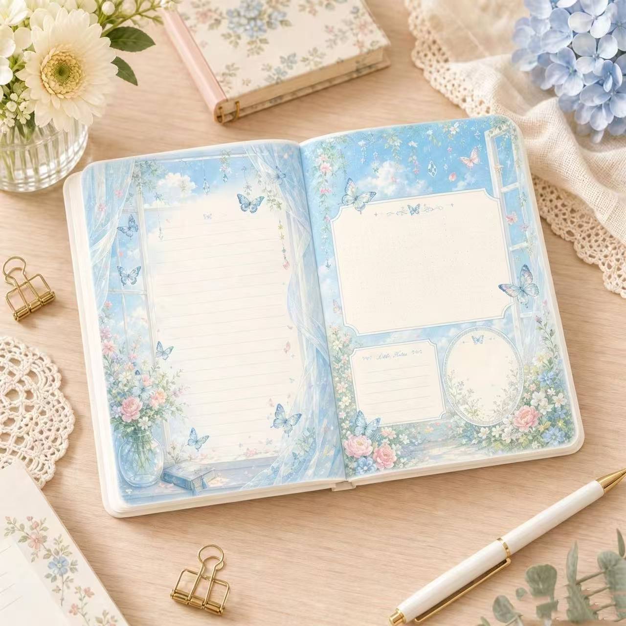 Vintage Butterfly Leather Note - Vintage Leather Journal Notebook 评论和价格