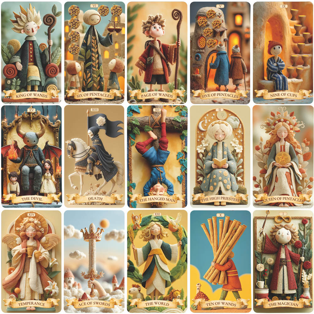 78 Tarot Cards Set, 13x8 Cm Th - Tarot Deck With Guidebook 评论和价格
