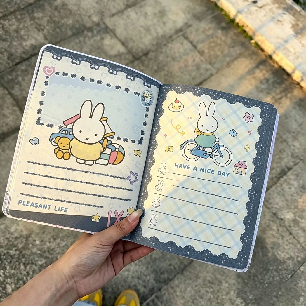 Vintage Denim Miffy Rabbit Lea - Vintage Leather Journal Notebook 评论和价格