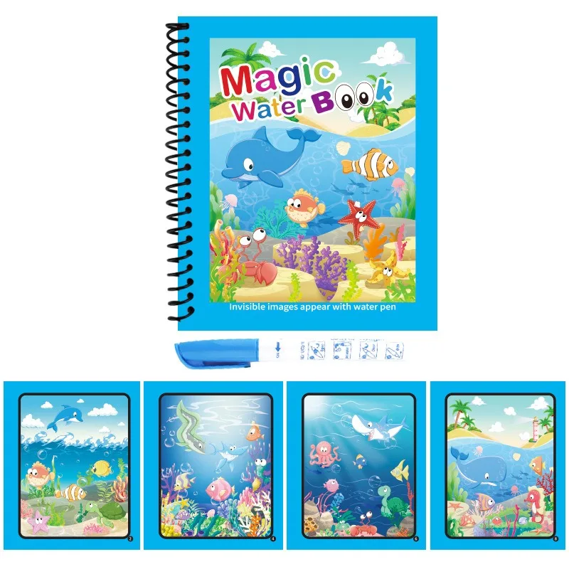 1Pc Reusable Magic Water Book  - Reusable Water Magic Coloring Book 评论和价格