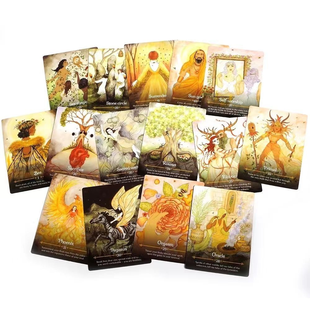 11*6.5cm Season of Witch Oracl - Tarot Deck With Guidebook 评论和价格