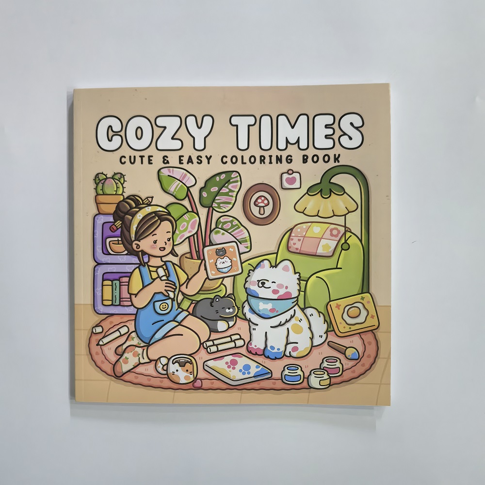 Cozy Time Cute & Easy Coloring - Adult Coloring Book Stress Relief 评论和价格