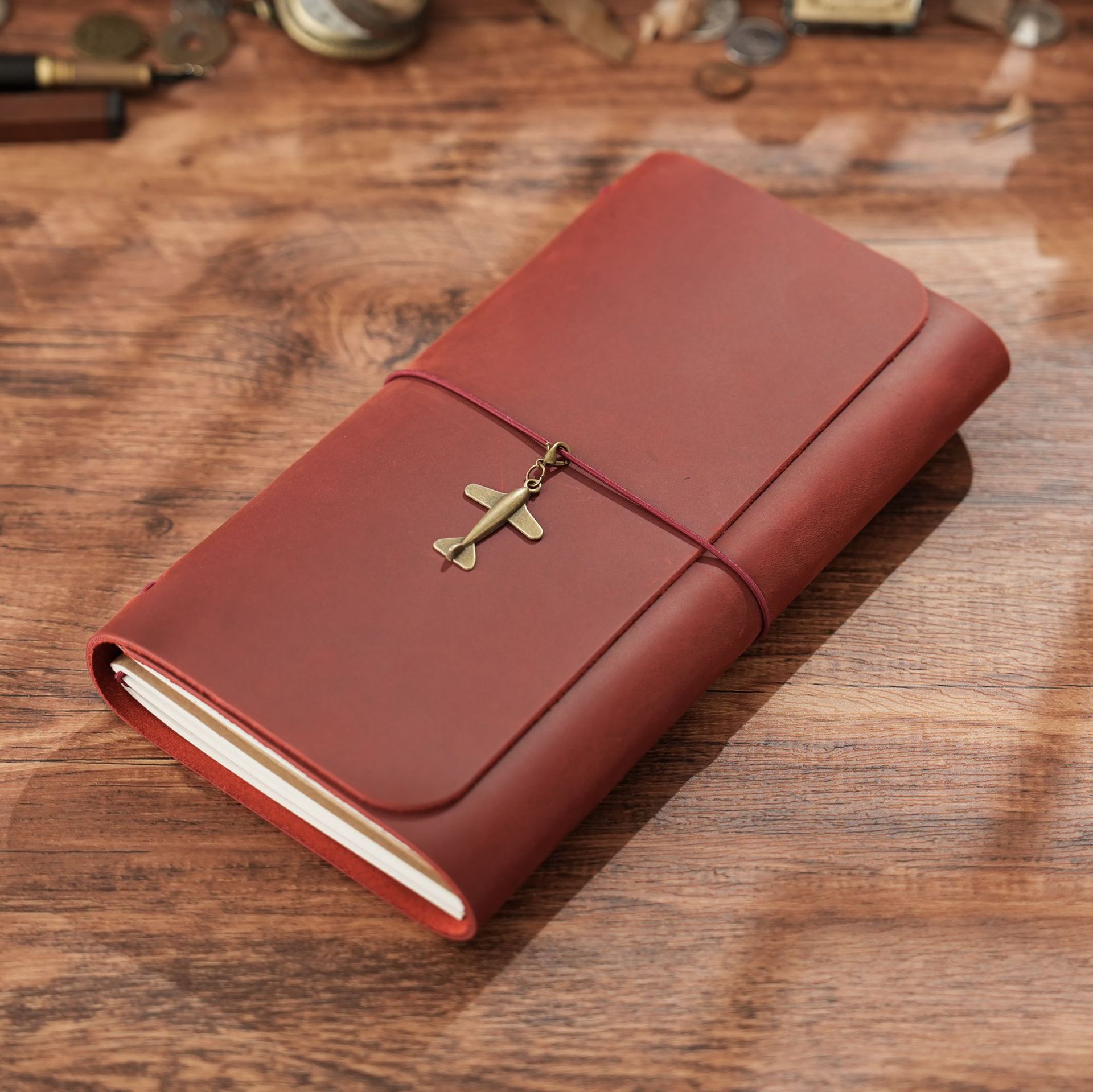 New Arrival Triple Fold TN Tra - Vintage Leather Journal Notebook 评论和价格