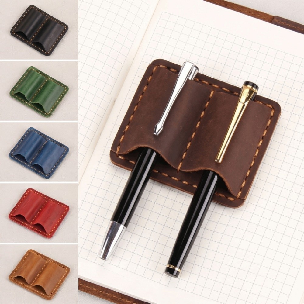 Double Vintage Leather Pen Loo - Vintage Leather Journal Notebook 评论和价格
