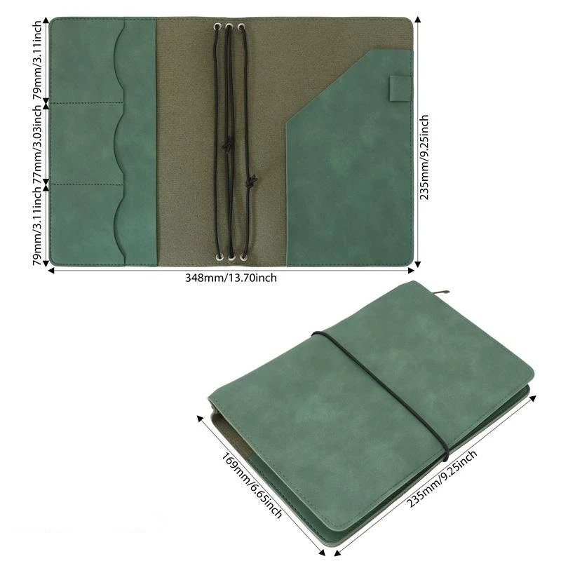 @*Refillable Crazy Horse Leath - Vintage Leather Journal Notebook 评论和价格