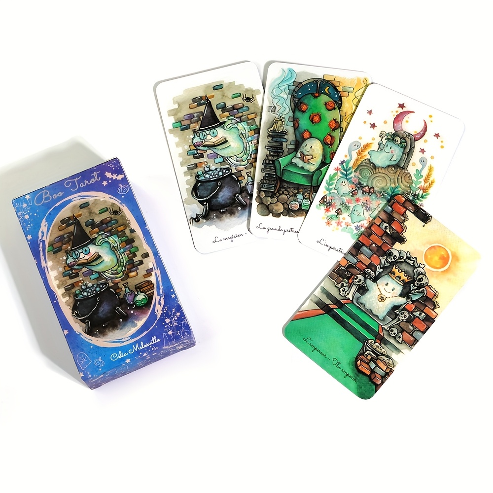 Boo Tarot Deck Ghosts Ghost Re - Tarot Deck With Guidebook 评论和价格
