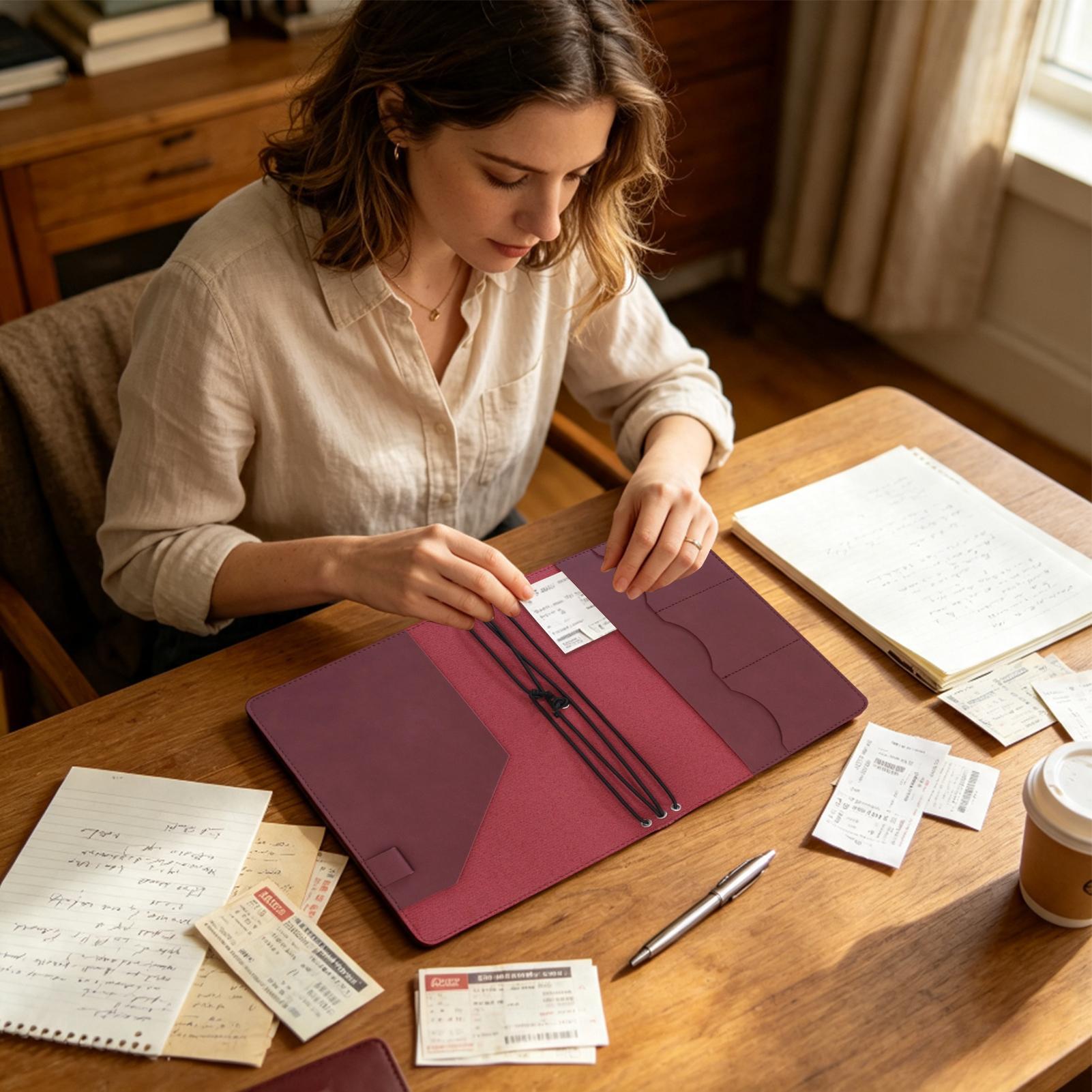 Leather A5 Notebook Cover Mult - Vintage Leather Journal Notebook 评论和价格