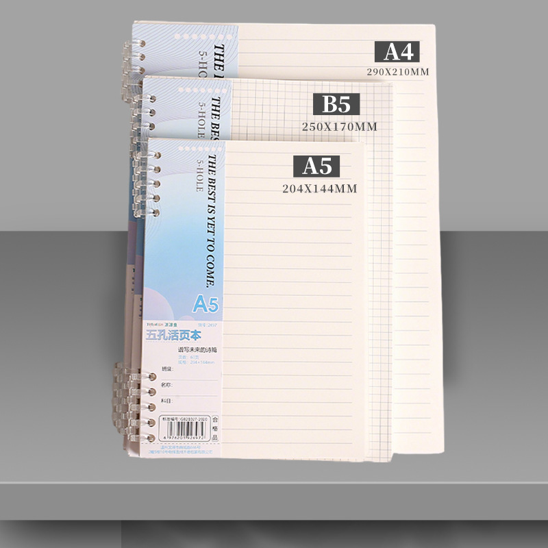 A4 B5 A5 Loose Leaf Notebook R - A5 Spiral Dotted Grid Notebook 评论和价格